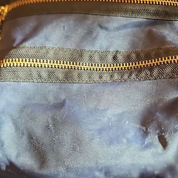 Marc Jacobs New York THE BIKER NYLON BACKPACK in navy with black/gold accents main image 15